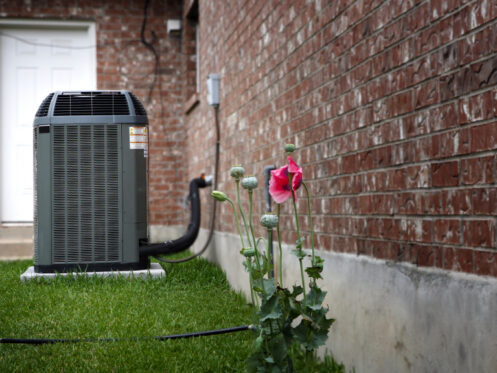 An AC unit outside a Pensacola home
